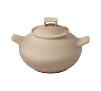 Wald Sapori & Benessere 007-FIA-GRI Cuocipatate-Cuocicastagne con Coperchio in Argilla da Fiamma, Naturale