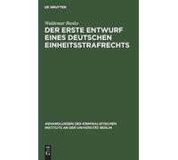 Waldemar Banke Der Erste Entwurf Eines Deutschen Einheitsstra (Copertina rigida)