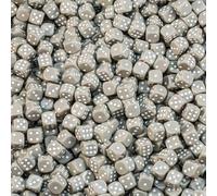 Waldfelsen® - Dadi di di alta qualità da 16 mm in 15 colori (50 pezzi, grigio)