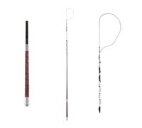 Waldhausen arco frusta con manico in pelle, Unisex, nero, 140 cm