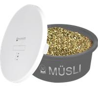 Waldhausen Ciotola per Muesli con Coperchio, 5 L - Grigio