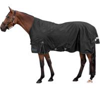 Waldhausen Coperta per Esterno Arctic, High Neck 100 g, Nero - 135 cm