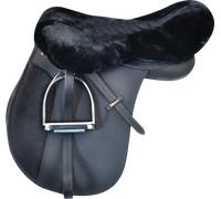 Waldhausen Copriseggio in Pelle di Agnello per Seduta, Nero - 1 pz.