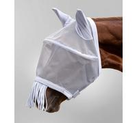 Waldhausen Maschera Antimosche Premium Space con Protezione per Orecchie e Naso, Grigio Argento - Full +