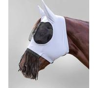 Waldhausen Maschera Antimosche Puck con Frange per il Naso, Grigio Argento - Pony