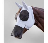 Waldhausen Maschera Antimosche Puck con Protezione per il Naso, Grigio Argento - Full +