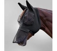 Waldhausen Maschera Antimosche Puck con Protezione per il Naso, Nero - Full