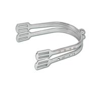 Waldhausen Sporen Crystal, Weiß, mit Perlonriemen, Damen, 10 mm