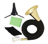 Waldhorn in Ottone 1 Pezzo per Studenti di Musica, Leggero | Adatto a Festival e Banda Scolastica, Impugnatura Comoda, Borsa, Panno per Pulizia Colore Casuale