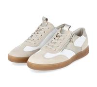 Waldläufer 704005-300/213 - Sneaker basse da donna, in pelle, colore beige, taglia 36, Beige Kombi, 41.5 EU