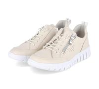 Waldläufer 916003-169/111 - Scarpe basse ortopediche con lacci, in pelle liscia, da donna, colore: beige, beige., 39.5 EU