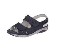 Waldläufer Garda Sandali aperti da donna, Blu marino, 37 EU