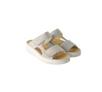 Waldläufer H-Willow - Pantofole da donna in pelle scamosciata, grigio., 38.5 EU Larga