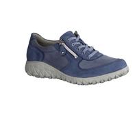Waldläufer Havy H89001 242 Orthotritt - Scarpe da donna comode con lacci, in pelle, colore: blu, Blu, 40 EU