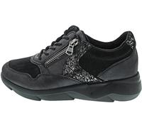 Waldläufer K-Funky - Lacci sportivi neri, nero/argento, 38 EU X-Larga