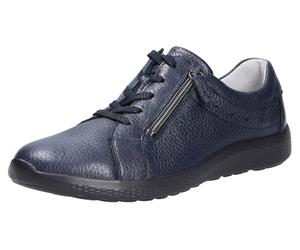 Waldläufer K-Ira 634002-199-194 - Sneaker Donna Ginnastica in pelle di cervo, colore: Nero, Blu, 39 EU
