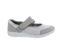 Waldläufer K-Ira Klett-Ballerina 634K31-302-013, Nubuck/Tratto, Cemento Argento