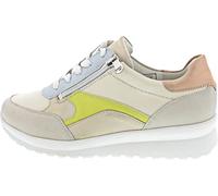 Waldläufer K-Sunny Sneaker Low Beige, Perl Lightgold Lime, 38.5 EU X-Larga