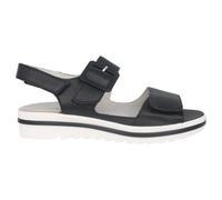 Waldläufer - Sandalia nera in pelle per l'estate - - Shoes - Donna - Nero - 37 EU