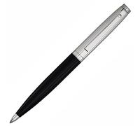 Waldmann Tuscany, Penna Sfera, Disegno Lines, lacca Nero, Argento Massiccio 925