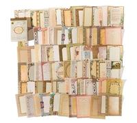 WaLdor Forniture per Album 100pcs Fiore Finestra Materiale Carta retrò Carta Leggera Memo Deco Scrapbooking Collage Sfondo DIY Journal Diary Craft Adesivi per Album (Color : 2)