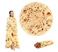 Waldspring 150 * 150 cm Coperta Tortilla In Flanella, Coperta Tortilla Burrito Adatta per Bambini, Famiglia, Animali Domestici, Regalo, Morbida e Comoda da Tenere Al Caldo