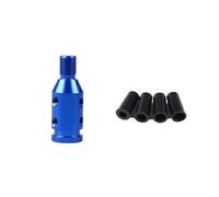 WALEQW Testa Leva Cambio Adattatore Universale Per Pomello Del Cambio Manuale Per Auto Con Filettatura M10x1,5/M12x1,25 In Lega Alluminio(M12x1.25-BLUE)