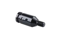 WALEQW Testa Leva Cambio Adattatore Universale Per Pomello Del Cambio Manuale Per Auto Con Filettatura M10x1,5/M12x1,25 Accessori Interni In Alluminio(M10x1.5-Black)