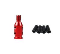 WALEQW Testa Leva Cambio Adattatore Universale Per Pomello Del Cambio Manuale Per Auto Con Filettatura M10x1,5/M12x1,25 In Lega Alluminio(M12x1.25-RED)