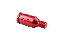 WALEQW Testa Leva Cambio Adattatore Universale Per Pomello Del Cambio Manuale Per Auto Con Filettatura M10x1,5/M12x1,25 Accessori Interni In Alluminio(M12x1.25-Red)