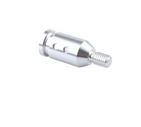 WALEQW Testa Leva Cambio Adattatore Universale Per Pomello Del Cambio Manuale Per Auto Con Filettatura M10x1,5/M12x1,25 Accessori Interni In Alluminio(M10x1.5-Silver)