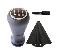 WALEQW Testa Leva Cambio Per Citroen Per C2 Per C3 Per Picasso Per C4 Pomello Del Cambio Copri Cuffia Accessori Interni Auto(Black-Set)