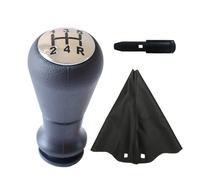 WALEQW Testa Leva Cambio Per Citroen Per C2 Per C3 Per Picasso Per C4 Pomello Del Cambio Copri Cuffia Accessori Interni Auto(Silver-Set)