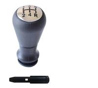 WALEQW Testa Leva Cambio Per Citroen Per C2 Per C3 Per Picasso Per C4 Pomello Del Cambio Copri Cuffia Accessori Interni Auto(Silver-5 speed)