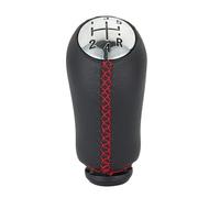 WALEQW Testa Leva Cambio Per Megane MK2 II 2002 2003 2004 2005 2006 2007 2008 2009 Cuffia Pomello Cambio Leva Del(Knob-Red Line)