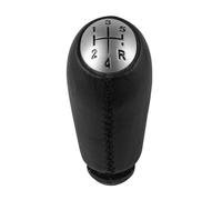 WALEQW Testa Leva Cambio Pomello Del Cambio A 5 Velocità In Pelle Con Cuffia Per Megane 2 MK2 II 2002-2009(KnobA)