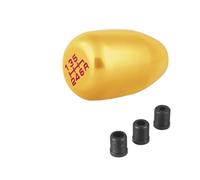 WALEQW Testa Leva Cambio Pomello Del Cambio Universale A 6 Velocità Per Auto Manuale E Automatico Per 8 Mm 10 Mm 12 Mm BX102548(Oro)