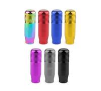 WALEQW Testa Leva Cambio Pomello Del Cambio Universale In Alluminio Per Auto Manuale 8,5 Cm Accessori Interni(D'argento)