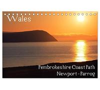 Wales - Pembrokeshire Coast Path (Tischkalender 2026 DIN A5 quer), CALVENDO Monatskalender: Bilder eines der schönesten Küstenwanderwege der Welt- ... hier der Abschnitt um Newport- Fishguard.