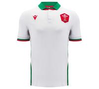Wales WRU Macron Rugby Maglia Uomo Trasferta Bianca Nuova