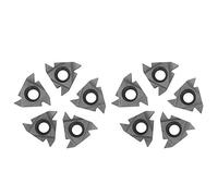 Walfront 10 Pezzi Lama per Tornitura CNC, Inserti per Filettatura Tornio Inserti per Lama per Tornitura CNC Accessori per la Lavorazione dell'Acciaio 16ER AG55