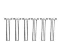 Walfront 100 Pezzi Gb867 M4 Rivetti Solidi A Testa Piatta, Rivetti in Alluminio Massiccio, Rivetti in Alluminio A Frapper Tete Rivetti in Alluminio Rivetti Solidi A Testa Piatta (M4*25)