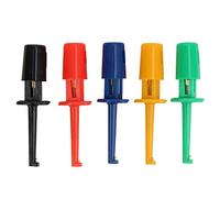 Walfront 20 Ganci di Prova, Accessori Multimetro Colorati Sonda di Prova di Gancio a Molla Colorati per la Prova Elettronica (Piccolo Hook Clip)