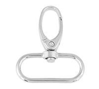 Walfront 20 Pezzi 32 mm Moschettoni, Fibbie girevoli in lega di zinco Accessori per fai da te per borse