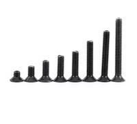 200Pcs M3 Viti A Testa Svasata, Fissaggio Esagonale A Testa Piatta Viti Testa Piatta 4/6/8/10/12/16/20/25mm