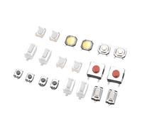 Walfront 250 pz 10 Tipi Pulsante Momentaneo Micro Pulsante Interruttore Momentaneo 250 pz Microinterruttore Tattile con Interruttori Tattili per Chiave Telecomando per Auto con Scatola