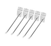 Walfront 25pcs 6 pollici Ganci di Visualizzazione di Ganci di Slatwall per i Ganci del Negozio al Dettaglio del Garage di Prodotti