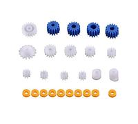 Walfront 26Pz Mandrino Ingranaggi in Plastica Assortito Set Ingranaggio Elicottero Radiofly di Automobile di Aeromobili Kit DIY 2MM / 2.3MM / 3MM / 3.17MM / 4MM
