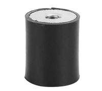 Walfront 4 Pezzi Isolatore Antivibrante Non Tossico Isolamento in Gomma Antivibrazioni Supporto Ammortizzatore Antivibrante(DD20*25 M6)