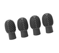 Walfront 4 Punte per Esercitarsi con le Bacchette, Testina Muta in Silicone Estensibile per Bacchette con Ammortizzatori per Esercitarsi Silenziosamente con la Batteria a Casa, a Scuola (GREY)